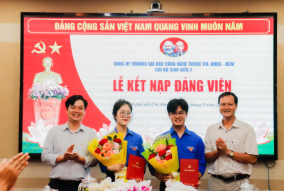 CHI BỘ SINH VIÊN 2 TỔ CHỨC LỄ KẾT NẠP ĐẢNG VIÊN