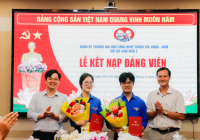 CHI BỘ SINH VIÊN 2 TỔ CHỨC LỄ KẾT NẠP ĐẢNG VIÊN